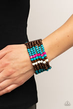 Load image into Gallery viewer, Paparazzi Dive into Maldives - Blue Bracelet
