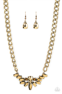 Paparazzi Come at Me - Brass Necklace