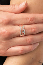 Load image into Gallery viewer, Paparazzi Fractal Fascination - Rose Gold Ring
