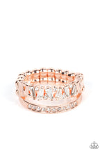 Load image into Gallery viewer, Paparazzi Fractal Fascination - Rose Gold Ring
