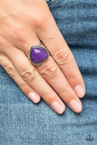 Paparazzi Stone Age Admirer - Purple Ring