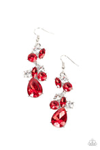 Load image into Gallery viewer, Paparazzi Rhinestone Reveler - Red Earrings

