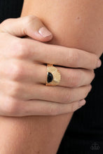 Load image into Gallery viewer, Paparazzi Fabulously FAN-tabulous - Gold Ring
