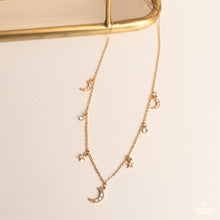 Load image into Gallery viewer, Paparazzi Lunar Lagoon - Gold Necklace
