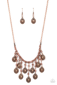 Paparazzi Leave it in the PASTURE - Copper Necklace