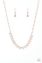 Load image into Gallery viewer, Paparazzi Cue the Mic Drop - Copper Necklace
