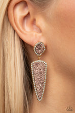Load image into Gallery viewer, Paparazzi Druzy Desire - Gold Earring
