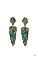 Load image into Gallery viewer, Paparazzi Druzy Desire - Brass Earring
