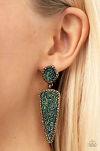 Load image into Gallery viewer, Paparazzi Druzy Desire - Brass Earring
