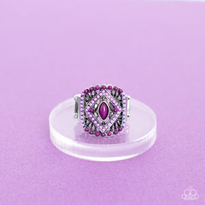 Paparazzi Amplified Aztec - Purple Ring