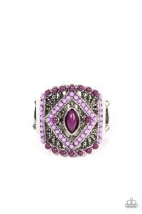 Paparazzi Amplified Aztec - Purple Ring