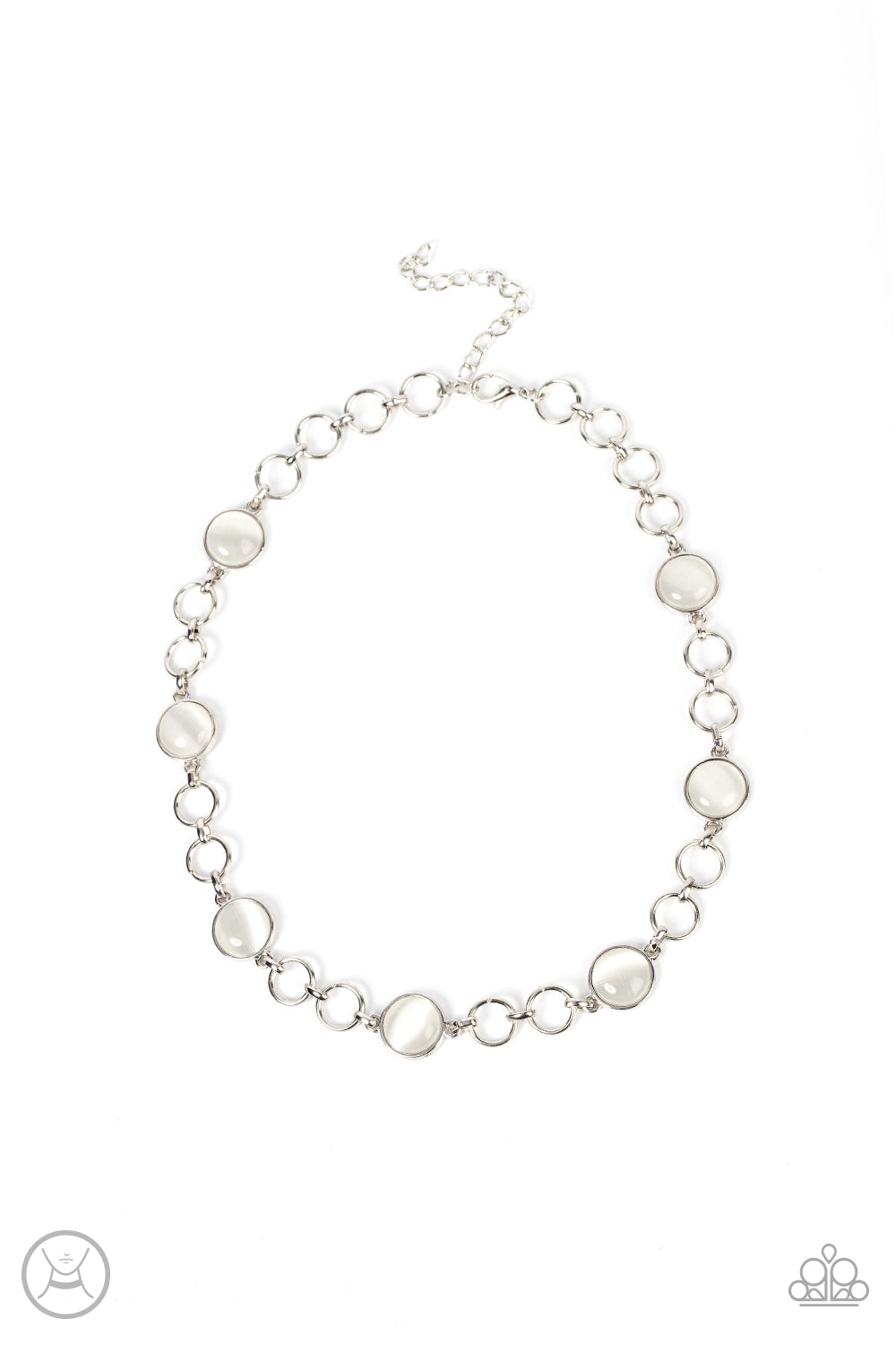 Paparazzi Dreamy Distractions - White Necklace