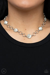 Paparazzi Dreamy Distractions - White Necklace