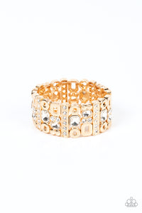 Paparazzi Dynamically Diverse - Gold Bracelet