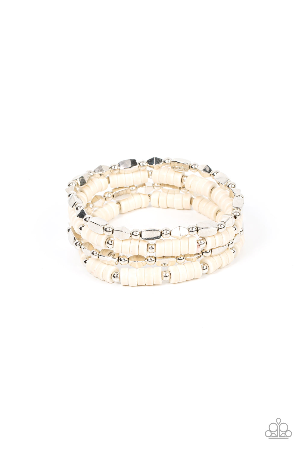 Paparazzi Anasazi Apothecary - White Bracelet