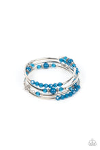 Load image into Gallery viewer, Paparazzi Whimsically Whirly - Blue Bracelet
