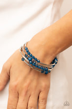 Load image into Gallery viewer, Paparazzi Whimsically Whirly - Blue Bracelet
