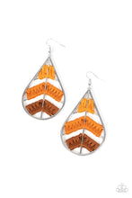 Load image into Gallery viewer, Paparazzi Nice Threads - Orange Earrings
