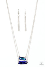 Load image into Gallery viewer, Paparazzi Double Bubble Burst - Blue Necklace
