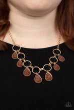Load image into Gallery viewer, Paparazzi Golden Glimmer - Brown Necklace
