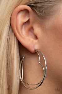 Paparazzi Love Goes Around - Silver Earring