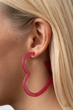 Load image into Gallery viewer, Paparazzi Heart-Throbbing Twinkle - Pink Earring

