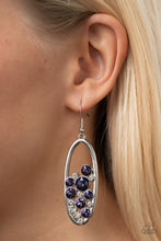 Load image into Gallery viewer, Paparazzi Prismatic Poker Face - Purple Earring
