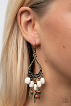 Load image into Gallery viewer, Paparazzi Adobe Air - Brass Earrings
