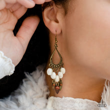 Load image into Gallery viewer, Paparazzi Adobe Air - Brass Earrings
