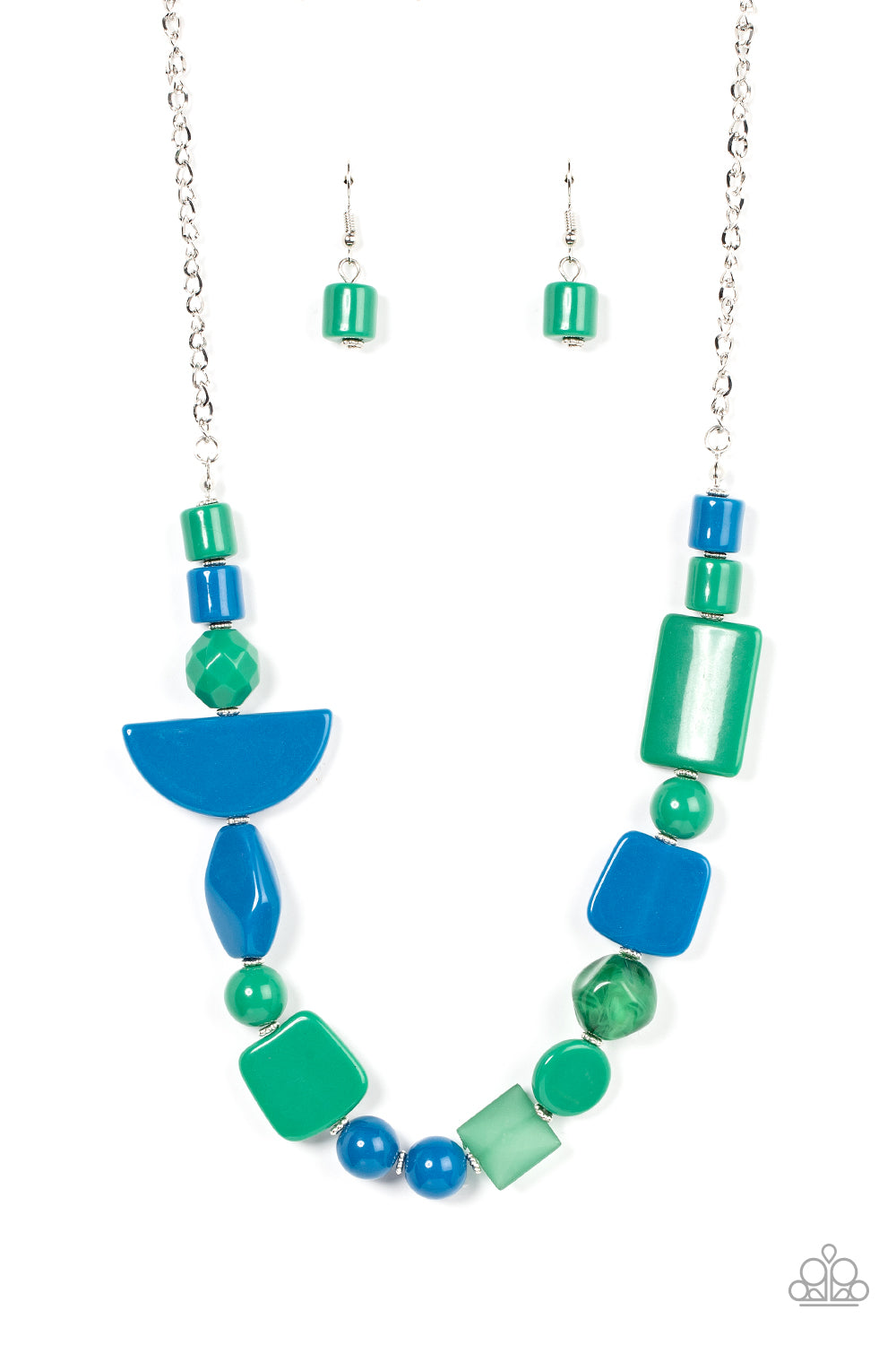 Paparazzi Tranquil Trendsetter - Green Necklace