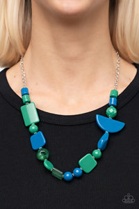 Paparazzi Tranquil Trendsetter - Green Necklace