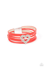 Load image into Gallery viewer, Paparazzi Wildly in Love - Red Bracelet
