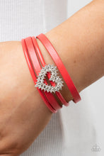 Load image into Gallery viewer, Paparazzi Wildly in Love - Red Bracelet
