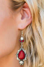 Load image into Gallery viewer, Paparazzi SELFIE-Esteem - Red Earring
