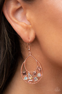 Paparazzi Regal Recreation - Copper Earrings