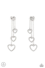 Load image into Gallery viewer, Paparazzi Falling In Love - White Earring
