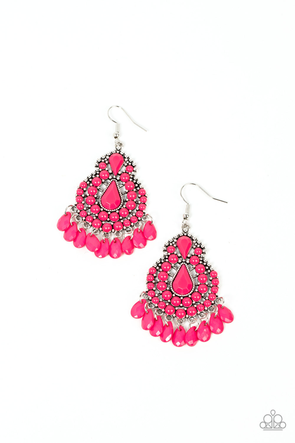 Paparazzi Persian Posh - Pink Earring