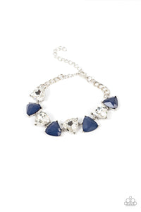 Paparazzi Pumped up Prisms - Blue Bracelet