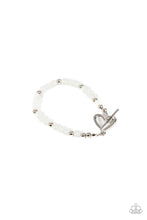 Load image into Gallery viewer, Paparazzi Following My Heart - White Bracelet

