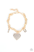 Load image into Gallery viewer, Paparazzi Declaration of Love - Gold Bracelet
