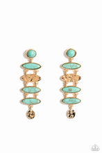 Load image into Gallery viewer, Paparazzi Rustic Reverie - Blue Earrings
