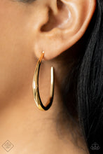 Load image into Gallery viewer, Paparazzi CURVE Your Appetite - Gold Earring
