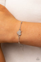 Load image into Gallery viewer, Paparazzi Heartachingly Adorable - White Bracelet

