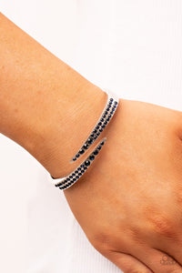 Paparazzi Sideswiping Shimmer - Blue Bracelet