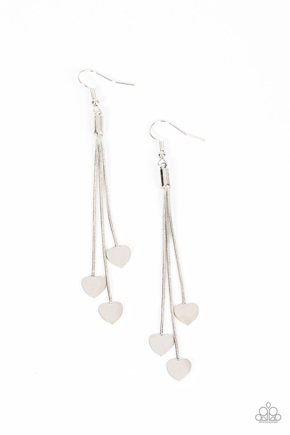 Paparazzi Higher Love - Silver Earring