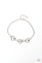 Load image into Gallery viewer, Paparazzi Little Heartbreaker - White Bracelet
