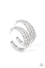 Load image into Gallery viewer, Paparazzi Cosmopolitan Cool - White Earring
