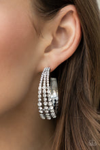 Load image into Gallery viewer, Paparazzi Cosmopolitan Cool - White Earring
