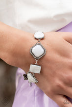 Load image into Gallery viewer, Paparazzi Grounding Glamour - White Bracelet

