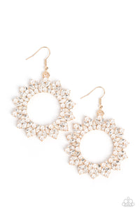 Paparazzi Combustible Couture - Gold Earrings